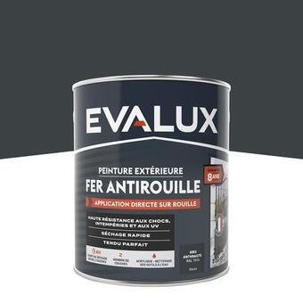 Brico Dépôt Evalux peinture extérieur métal 2,5 l anthracite gloss offre