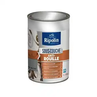 Brico Dépôt Ripolin anti rouille rouge oxyde 1 l offre
