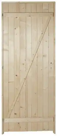 Brico Dépôt Porte de service bois 90 x 200 cm poussant gauche offre