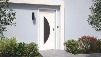 Brico Dépôt Porte entree pvc "semisphera" h. 215 x l. 90 cm gauche offre
