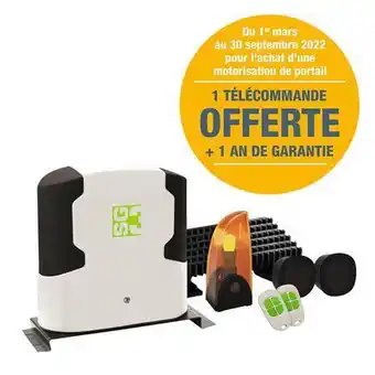 Brico Dépôt Scs sentinel motorisation à crémaillère offre