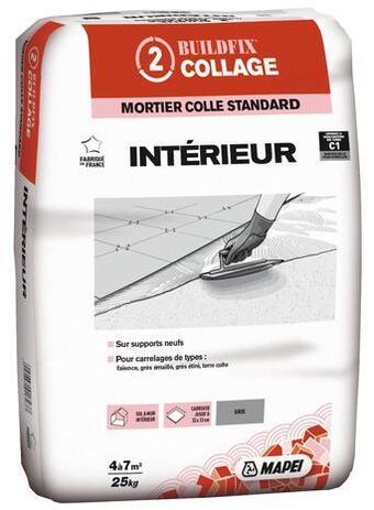 Brico Dépôt Mapei mortier colle intérieur c1* - gris - 25 kg offre