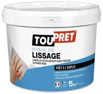 Brico Dépôt Toupret enduit de lissage en pâte 15 kg offre