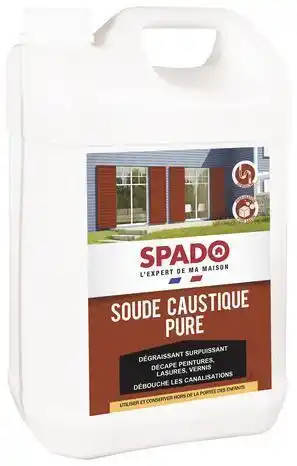 Brico Dépôt Spado soude caustique pure "spado" 4 kg offre