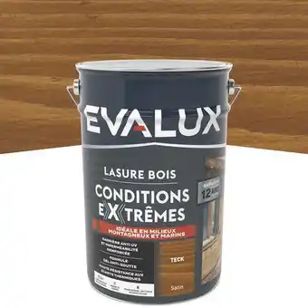 Brico Dépôt Evalux lasure teck incolore 5 l satin offre