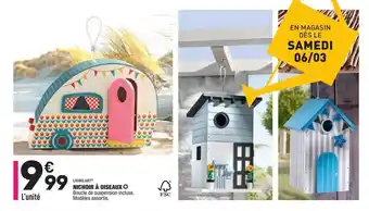 ALDI Nichoir à Oiseaux Living Art offre