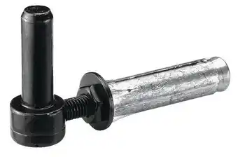 Brico Dépôt Afbat gond à cheville en acier zingué - noir - ø 14 x l. 110 mm offre