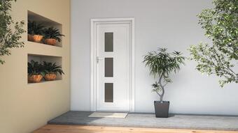 Brico Dépôt Porte d'entrée pvc "denali" h. 215 x l. 90 cm droite offre