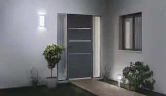 Brico Dépôt Porte d'entrée aluminium "elbrouz" h. 215 x l. 90 cm gauche offre