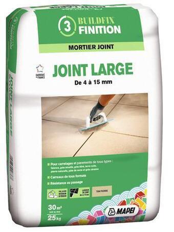 Brico Dépôt Mapei mortier joint large pour sols et murs, intérieurs et extérieurs offre
