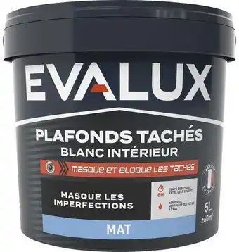 Brico Dépôt Evalux peinture blanche intérieur plafonds mat 5 l offre