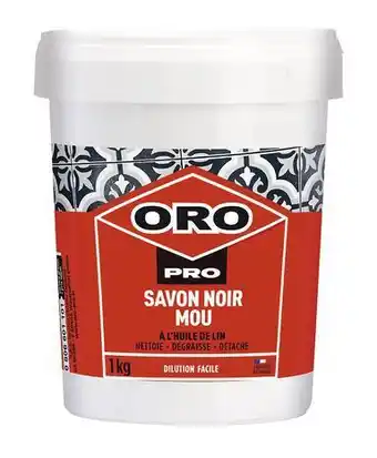 Brico Dépôt Marque oro pro savon noir mou 1kg offre