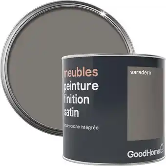 Brico Dépôt Goodhome peinture de rénovation meubles acrylique satin marron varadero 0,5 l offre