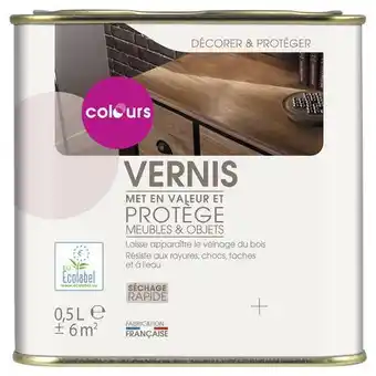 Colours vernis ton chêne moyen satiné 0,5 l