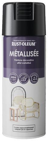 Aérosol métallisée 400ml noir