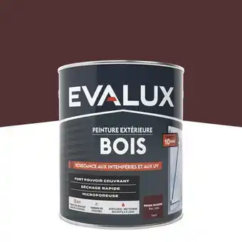 Brico Dépôt Evalux peinture extérieur bois 2,5 l pourpre satin offre