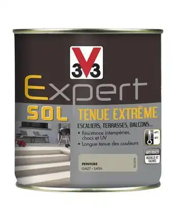 V33 peinture pour sol extérieur tenue extrême galet 500 ml