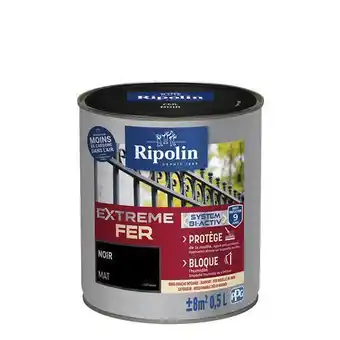 Brico Dépôt Ripolin peinture métal extérieur mat 0,5 l noir offre