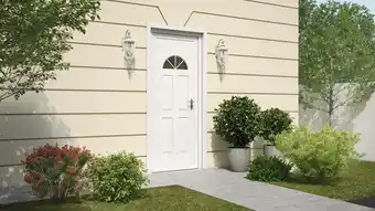 Brico Dépôt Porte d'entrée pvc "makalu" h. 215 x l. 90 cm droite offre