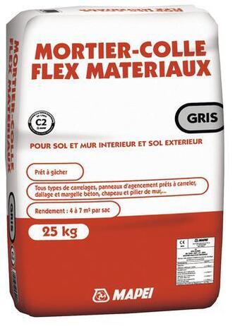 Brico Dépôt Mapei mortier colle - gris - sac de 25 kg offre