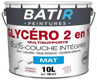 Peinture blanche glycero mat 10 l