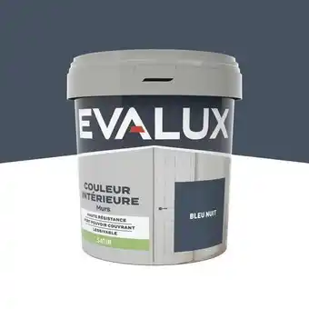 Brico Dépôt Evalux peinture mur intérieur satin 0,75 l bleu nuit offre