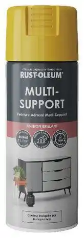 Brico Dépôt Aérosol multi support 400ml jaune brillant offre