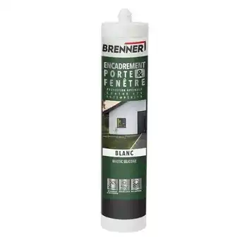 Brico Dépôt Brenner mastic silicone porte et fenêtre blanc 280 ml offre