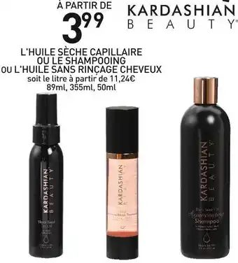 Stokomani Kardashian beauty l'huile sèche capillaire ou le shampooing ou l'huile sans rinçage cheveux offre