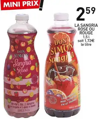Stokomani Don simon la sangria rose ou rouge offre