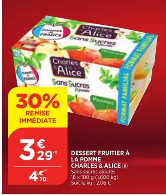 Bi1 Dessert Fruitier à La Pomme offre