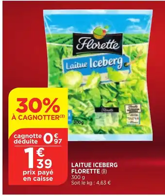 Bi1 Laitue Iceberg Florette offre