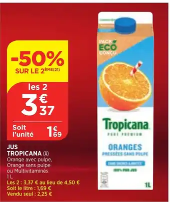 Bi1 Jus Tropicana offre
