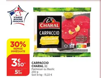 Bi1 Carpaccio Charal offre
