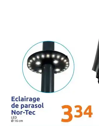 Action Eclairage de parasol Nor-Tec offre