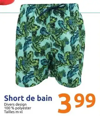 Action Short de bain offre
