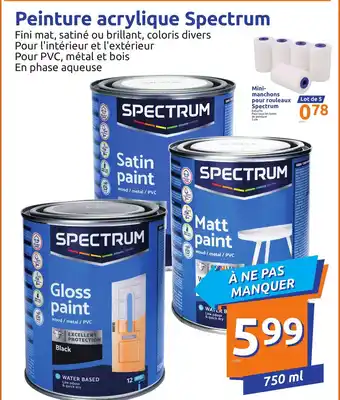 Action Peinture acrylique Spectrum offre