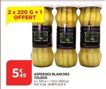 Bi1 Asperges Blanches Toledo offre