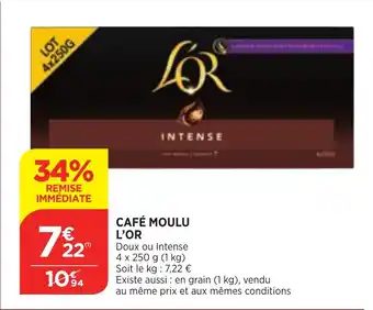 Bi1 Café Moulo l'Or offre