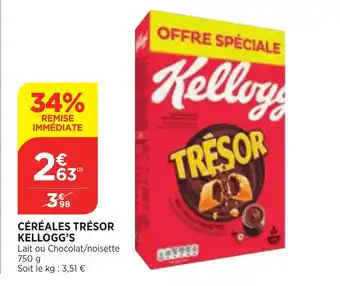 Céréales Trésor Kellogg's