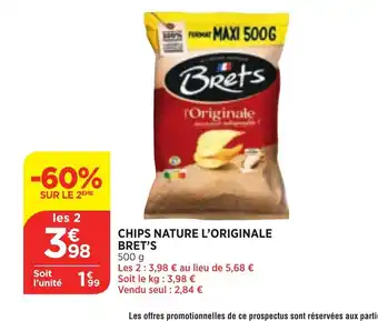 Bi1 Chips Nature l'Originale Bret's offre