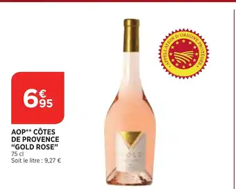 Bi1 Aop Côtes De Provence Gold Rose offre