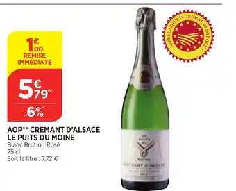 Bi1 Aop Crémant d'Alsace Le Puits Du Moine offre