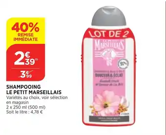 Bi1 Shampooing Le Petit Marseillais offre
