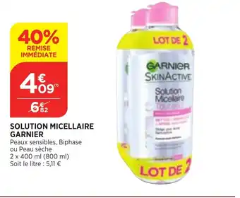 Bi1 Solution Micellaire Garnier offre