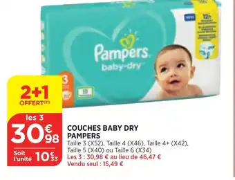 Couches Baby Dry Pampers