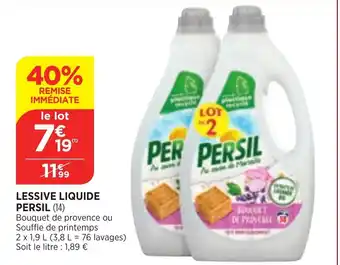 Bi1 Lessive Liquide Persil offre