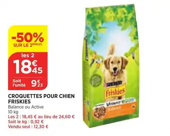 Bi1 Croquettes Pour Chien Friskies offre