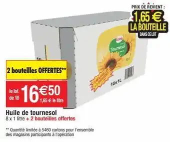 Migros Huile de tournesol cora offre
