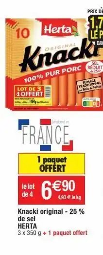Saucisson herta